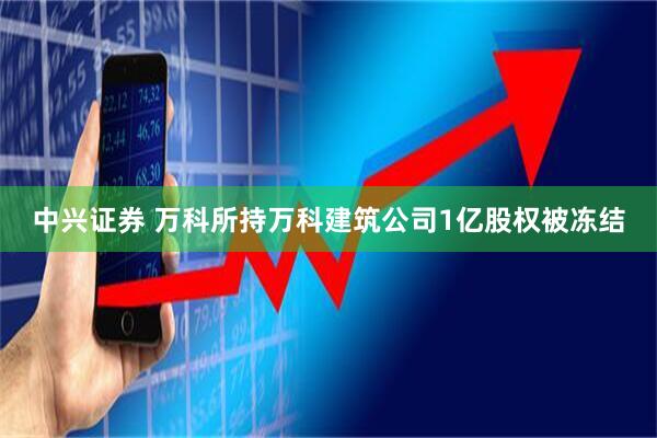 中兴证券 万科所持万科建筑公司1亿股权被冻结
