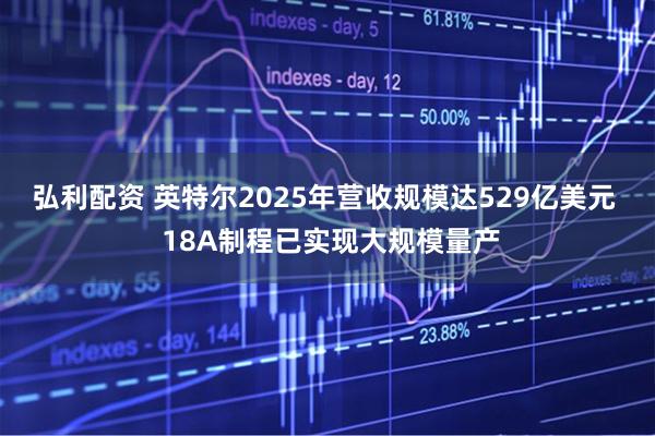 弘利配资 英特尔2025年营收规模达529亿美元  18A制程已实现大规模量产