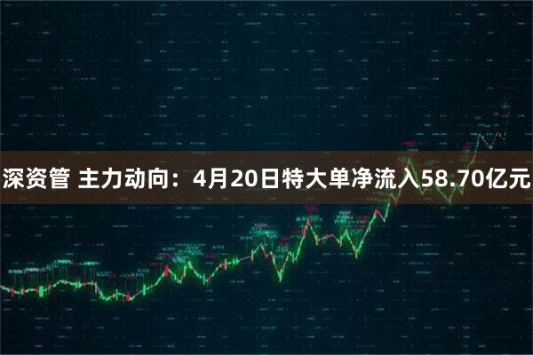 深资管 主力动向：4月20日特大单净流入58.70亿元